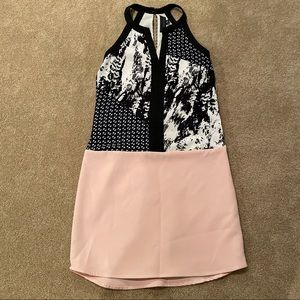 Adelyn Rae Mixed Print Racerback dress